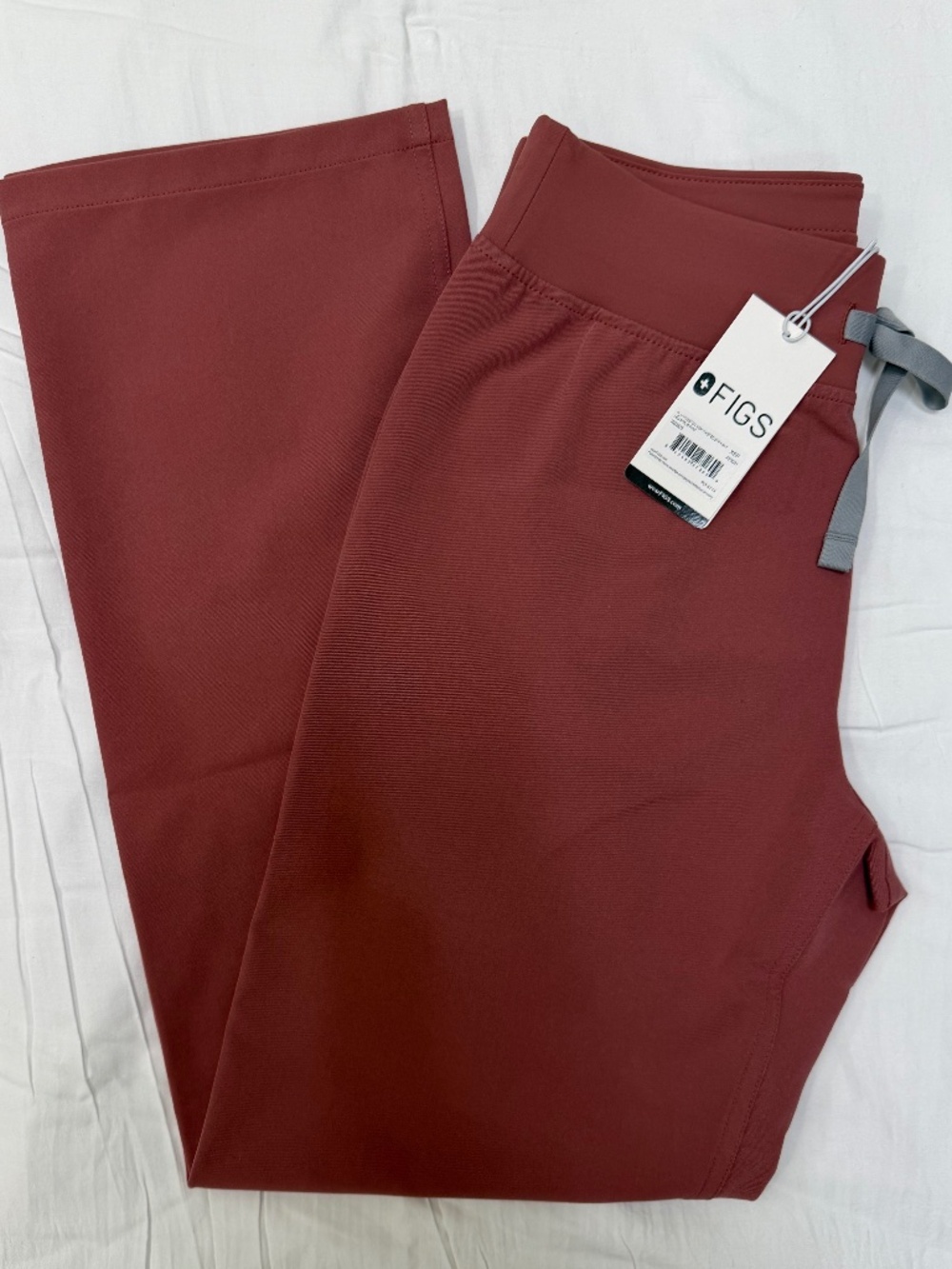 Figs Livingston High-Rise Straight-Leg Scrub Pant - X-SMALL PETITE MAUVE